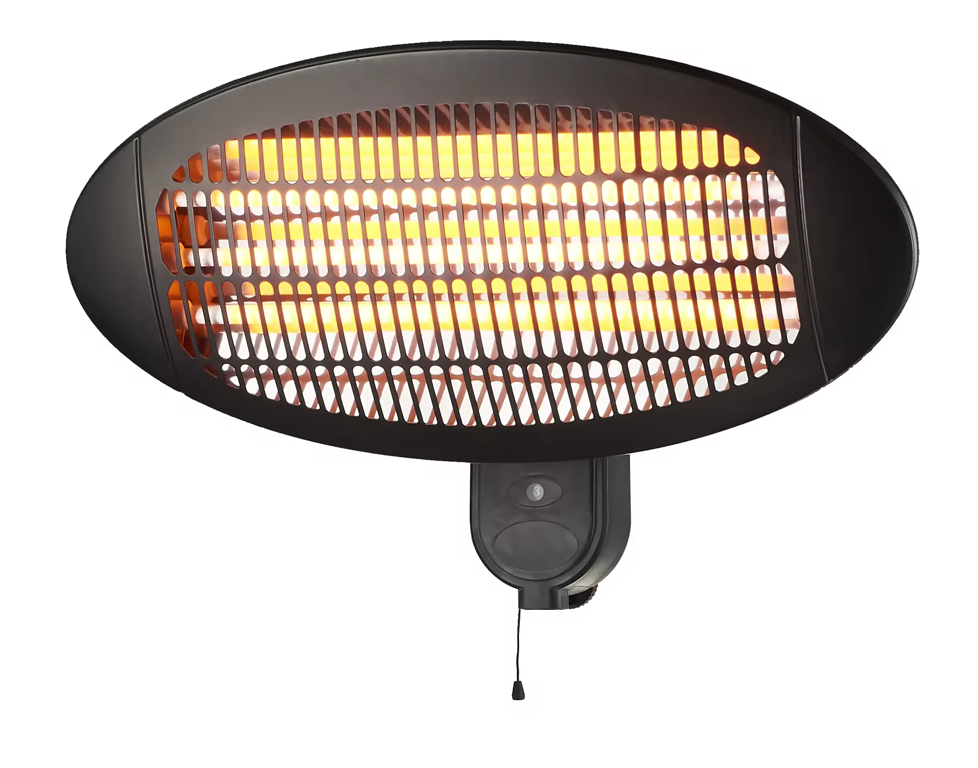 Wall mounted outdoor heater